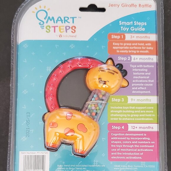 Smart Steps Jerry Giraffe Rattle 3 to 12 months Brand New Still in Package - Picture 4 of 4